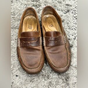 Børn Andes Men's 9M Brown Leather Penny Loafers Driving Shoe Classic Comfort